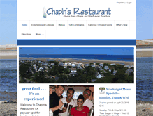 Tablet Screenshot of chapinsrestaurant.com